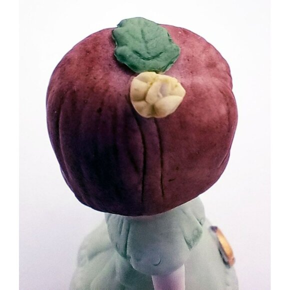 Enesco Birthday Girl Age 3 Brunette Green Dress Bisque Porcelain 1982 3.25" - Picture 11 of 15